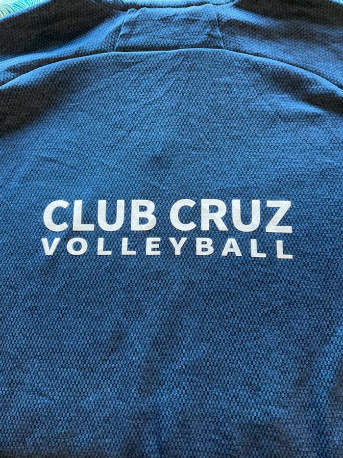 Sweat à capuche pour femme Adidas Club Cruz Volleyball bleu marine taille XLT 48T 50T 216 - photo numéro 6