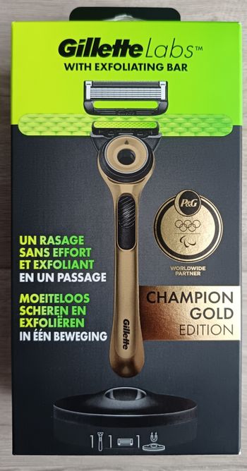 Coffret Rasoir Champion Gold Edition Gillette