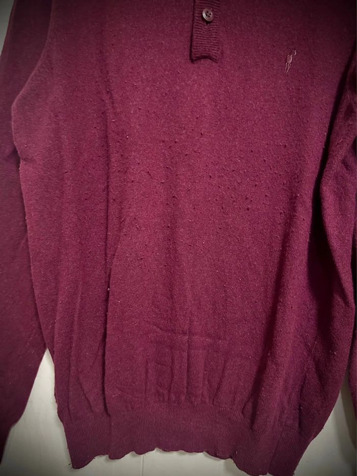 Pull Homme Bordeaux Taille XL - photo numéro 3