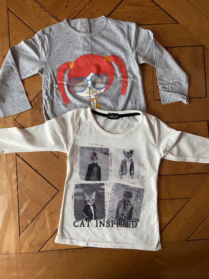 Lot de 2 tshirts manches longues