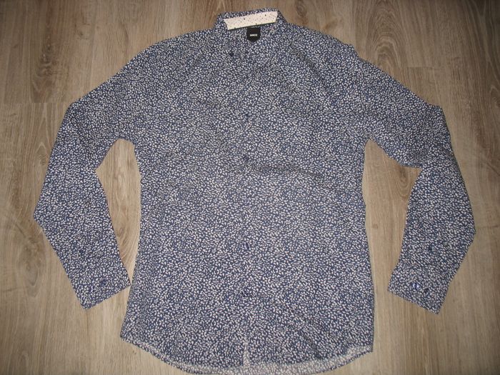 CHEMISE ML MARINE A MOTIFS "BRICE" - TAILLE S - n°02