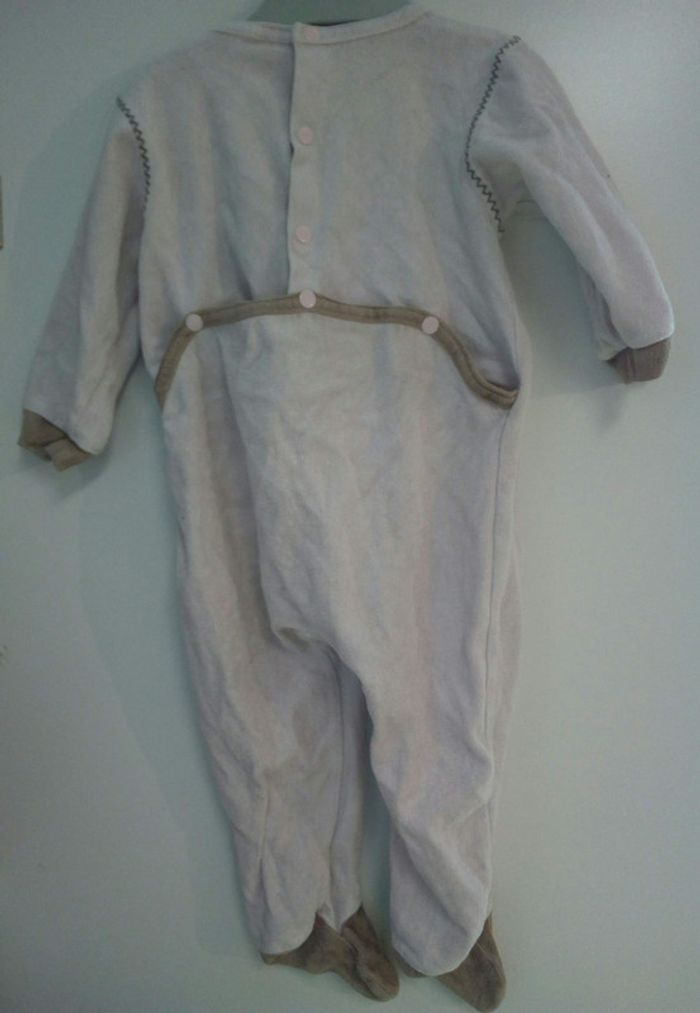 Pyjama Velours Bébé Taille 12 Mois - photo numéro 2