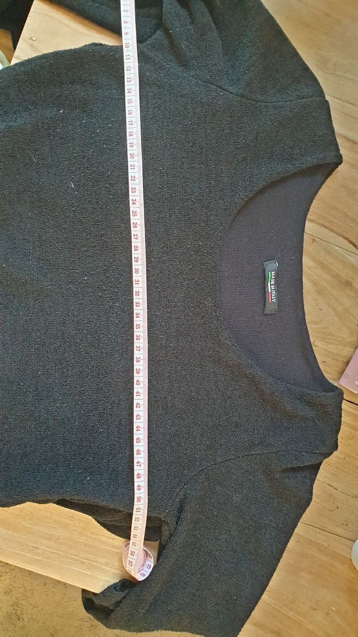 Mini robe moulante noir taille L ou 40 made in Italy - photo numéro 4