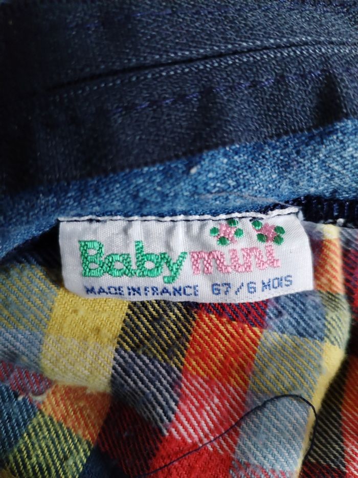 Salopette en jean, taille 6 mois - photo numéro 3