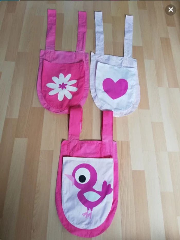 Lot de 3 rangements/poches pour lit - photo numéro 2