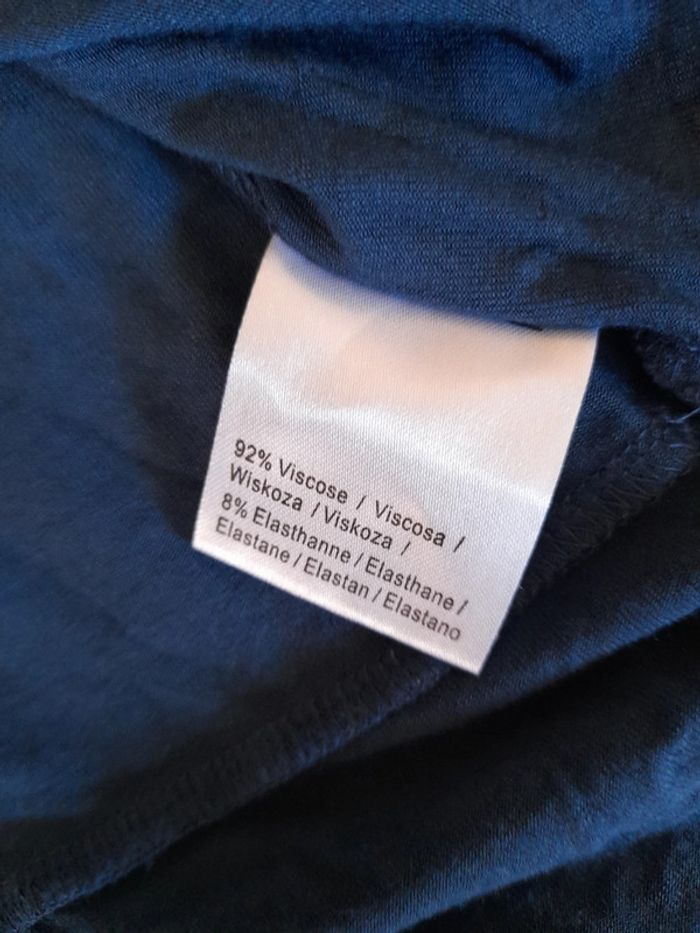 Joli bustier T42 viscose elasthan bleu nuit - photo numéro 5