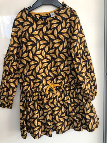 Robe Okaidi 6 ans jaune moutarde