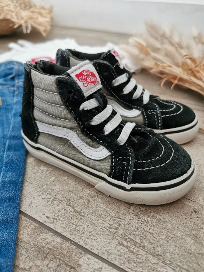 🔥Vans baskets montantes pointure 22 enfant offthewall old-school - photo numéro 4