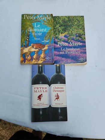 Lot 3 livres de Peter Mayle - grand format broché