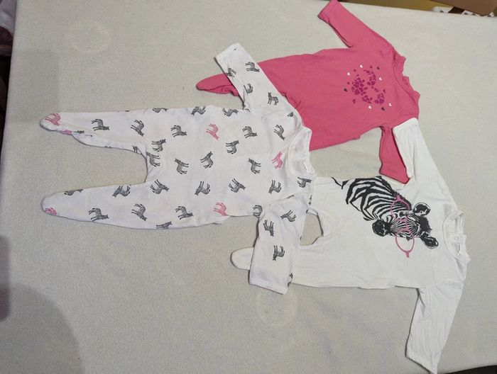Lot 9 pièces bébé fille 1 mois printemps-été - photo numéro 13