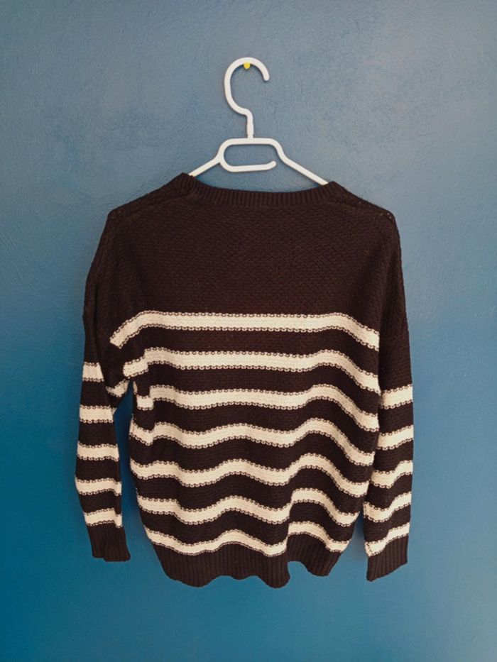Pull rayé noir et blanc Pimkie - photo numéro 3