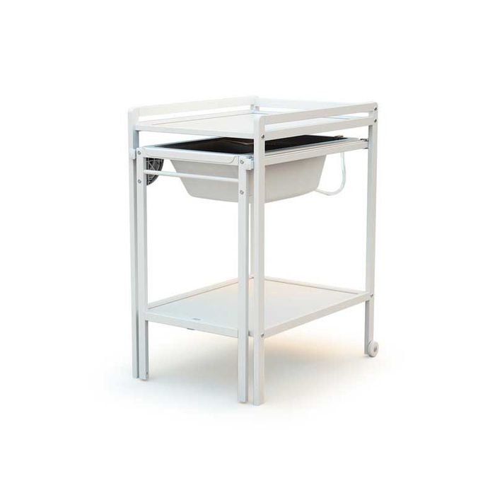 Table à langer +matelas + baignoire AT4 ESSENTIEL Blanc NEUF - photo numéro 2