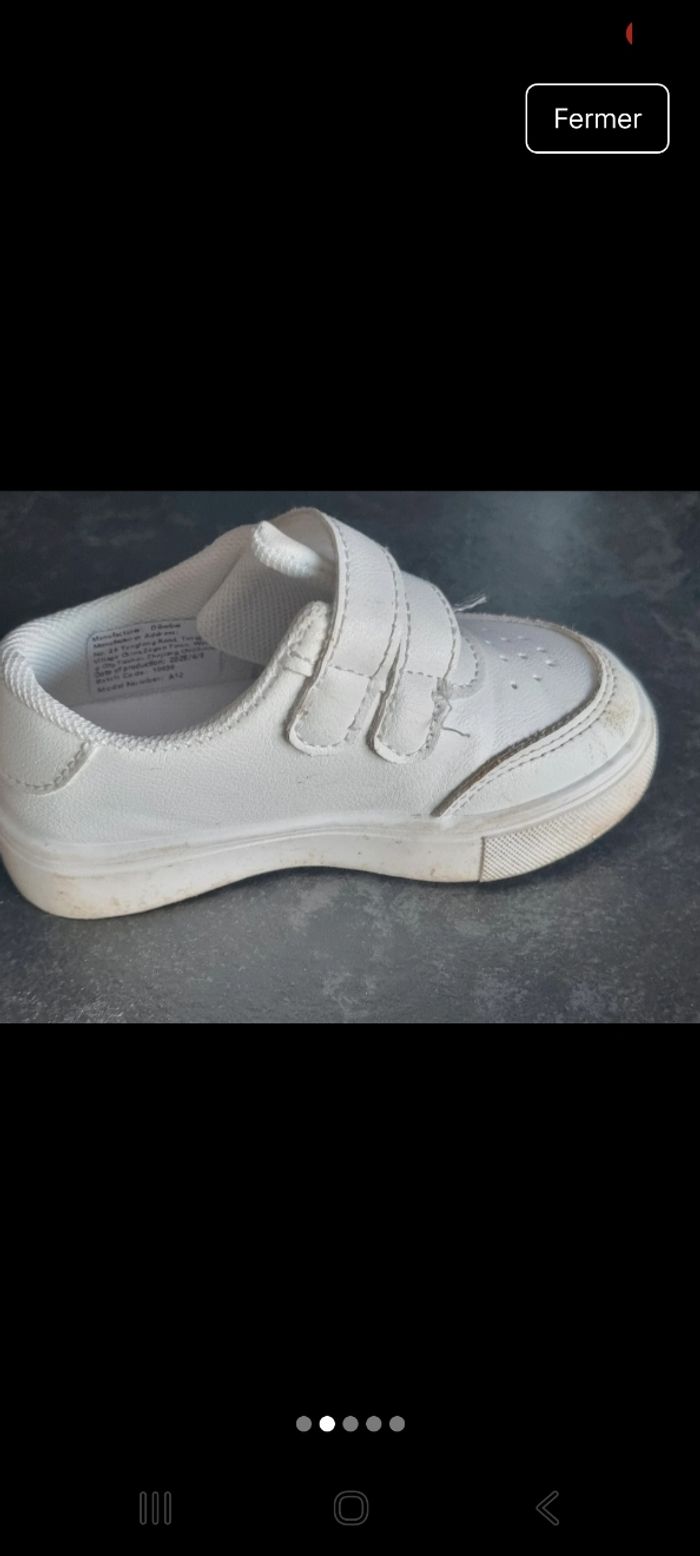 Chaussures baskets blanches  21 et 22 - photo numéro 2