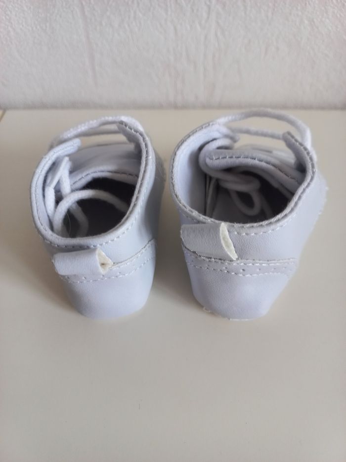 Chaussures cérémonies blanches 0/1 mois - photo numéro 2