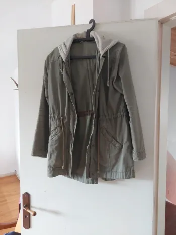 Veste à capuche Hollister kaki
