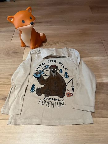 T-shirt col roulé beige -DPAM