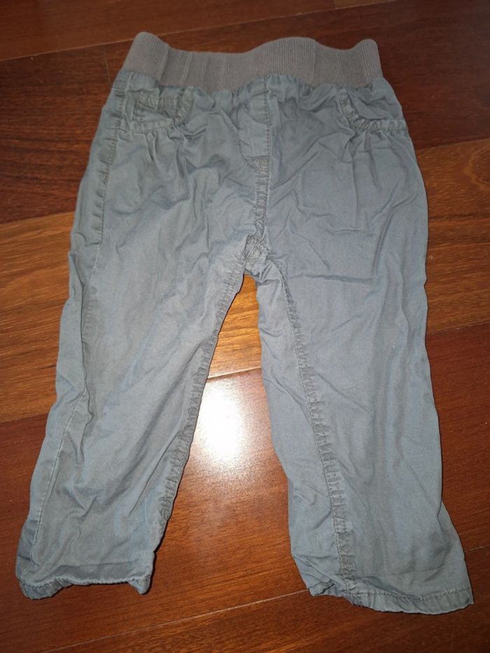 Pantalon doublé gris 12 mois