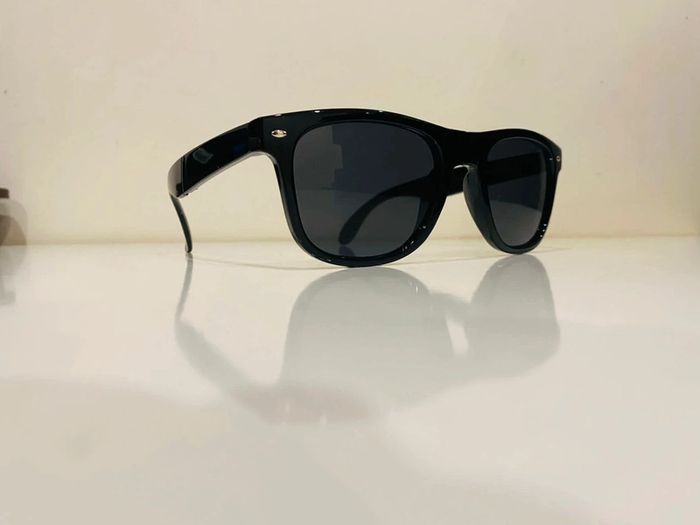 Lunette de soleil mixte pliable noire UV protection catégorie 3 - photo numéro 5