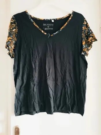 Tee-shirt marine - Bonprix - taille 48/50