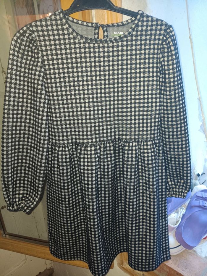 Robe pied de poule 8 ans kiabi