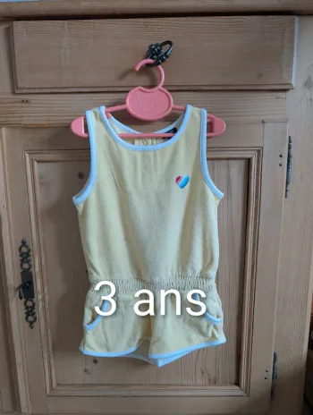 Combishort éponge 3 ans