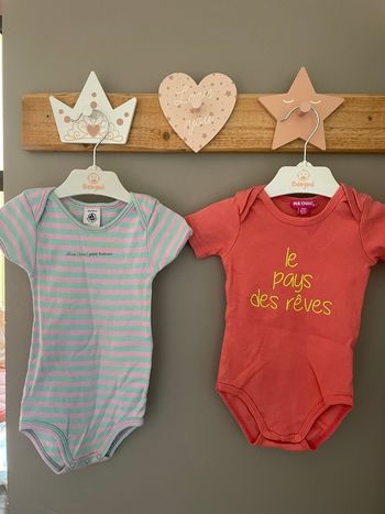 Lot de 2 bodys fille