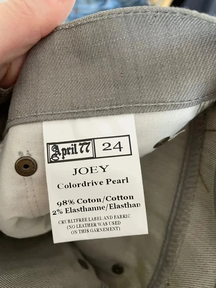joli jeans gris taille 30/32 april 77 modèle Joey 👖 - photo numéro 7