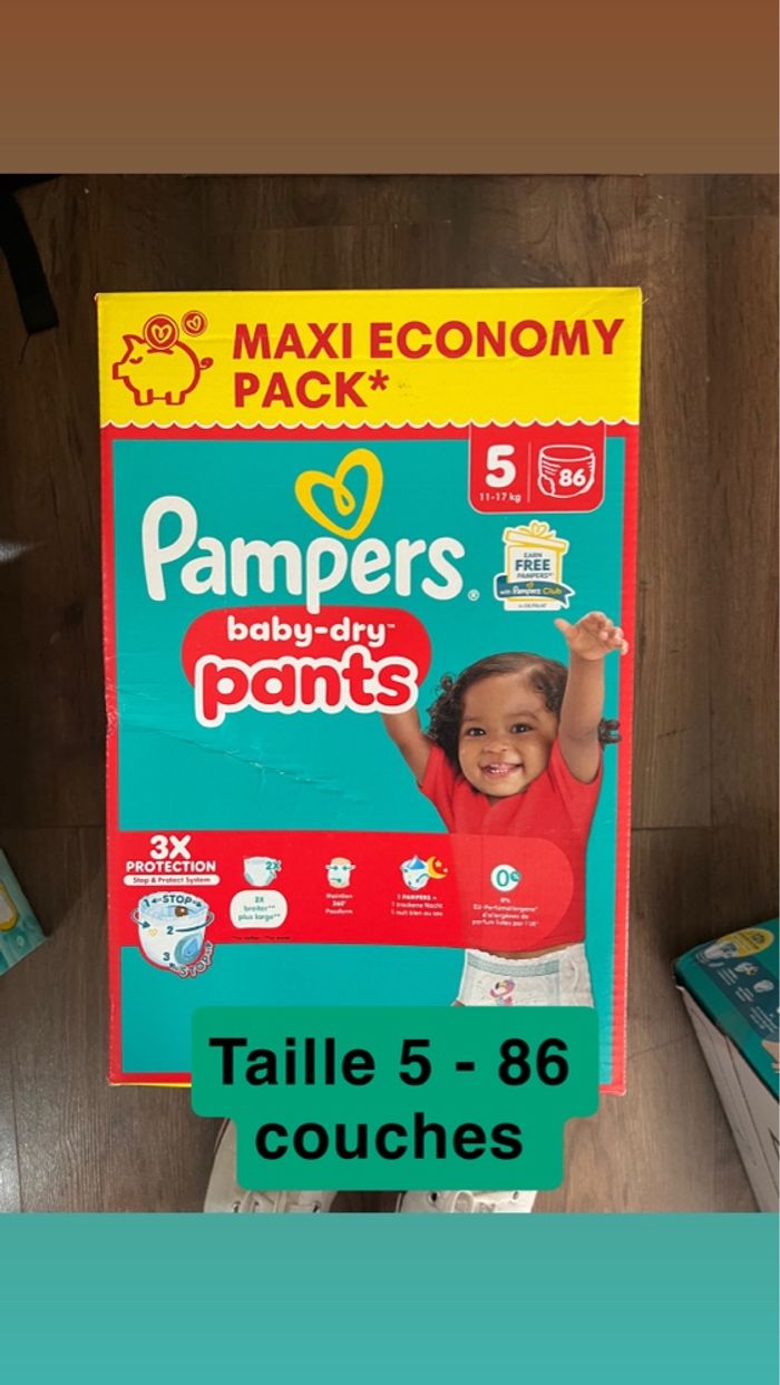 Couche Pampers taille 5