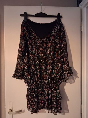 Tunique à fleurs doublée