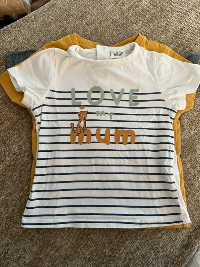 Lot bermuda + 3 t-shirts TAO 2 ans - photo numéro 5