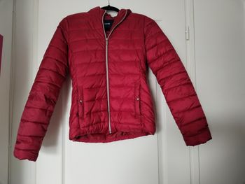 Doudoune rouge capuche XS 34 Kiabi