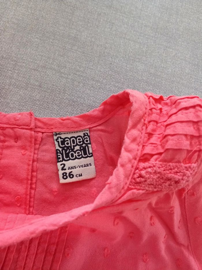 Tee-shirt rose Tape à l'œil TBE 18 mois. - photo numéro 3