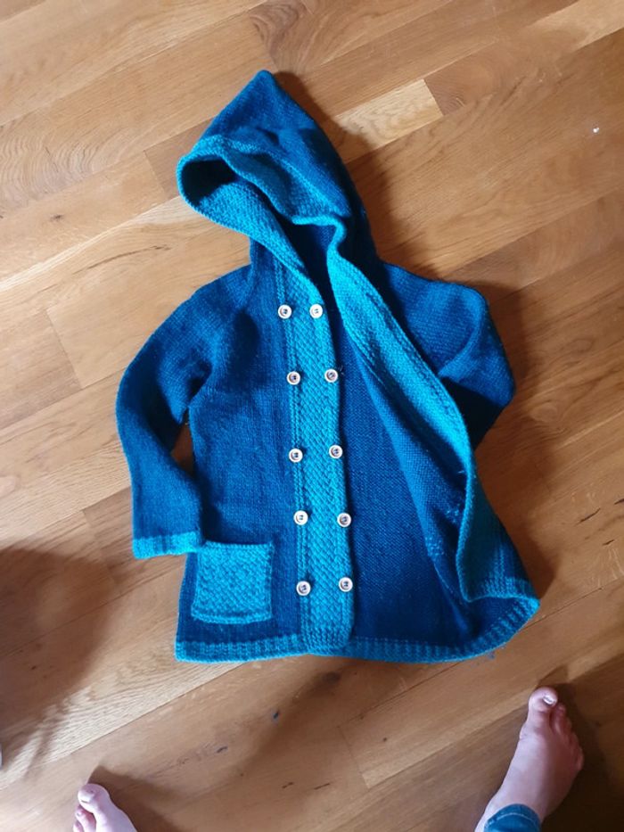 Pull en laine fait main - photo numéro 2