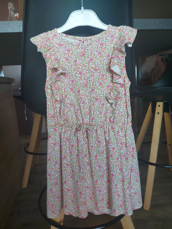 Robe fleurie rose Vertbaudet 6 ans