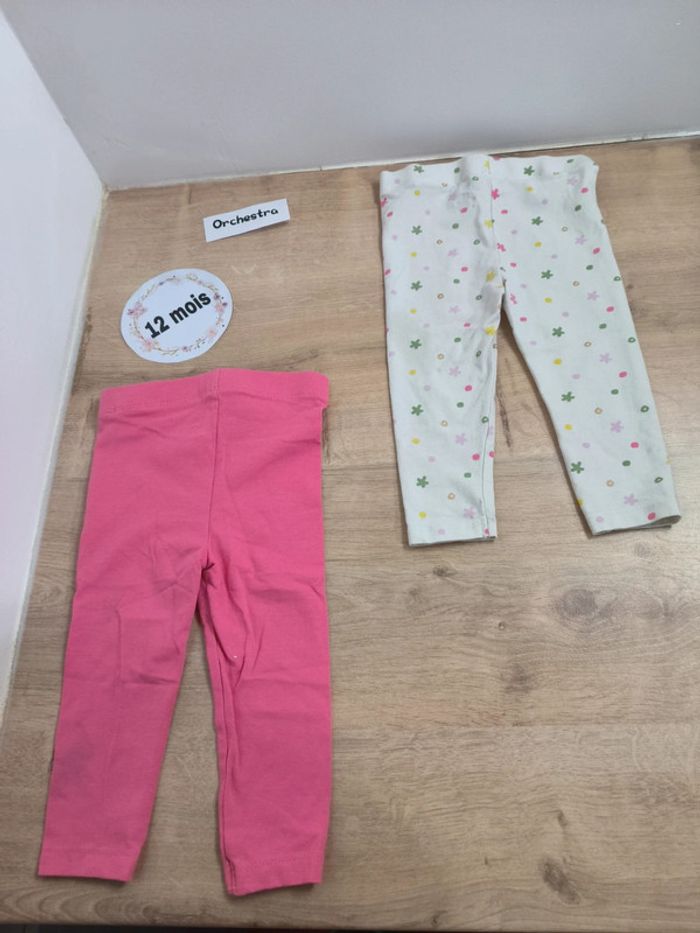 Lot 3 leggings 12 mois - photo numéro 2