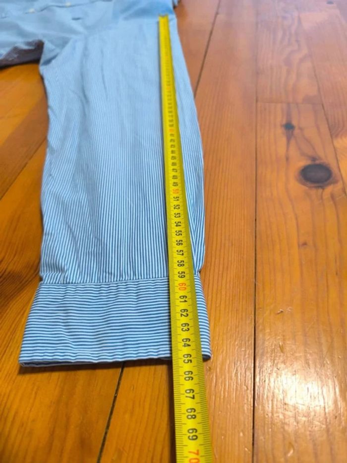 Chemise à rayure - Ralph Lauren - Logo brodé marine - Bleu, blanc - Taille XL - photo numéro 13