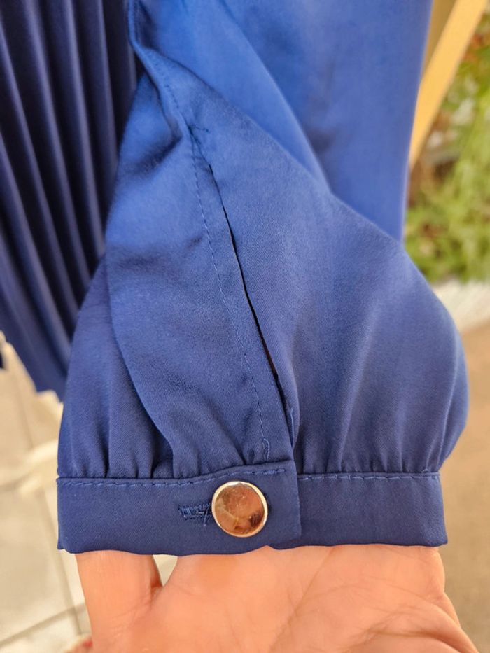 Caroline biss chemisier bleu taille 42 - photo numéro 3
