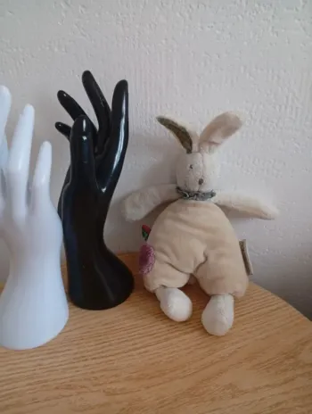 Grelot lapin Luc et Léa moulin roty animaux en peluche bon état