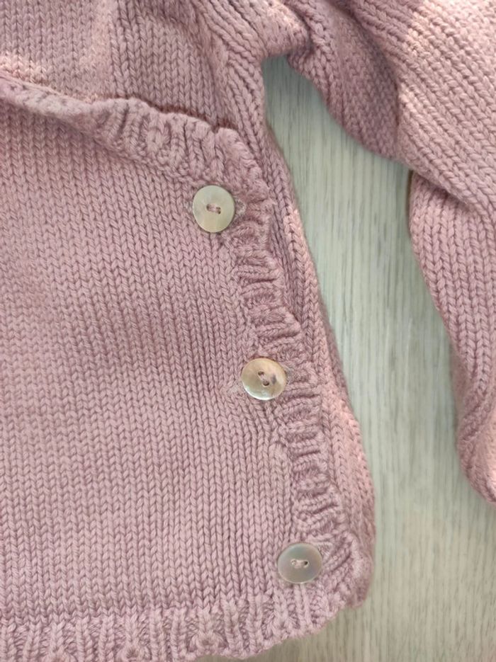 Gilet cache-coeur fille 12 mois - photo numéro 2