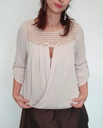 Blouse chic féminine décolletée taille 38