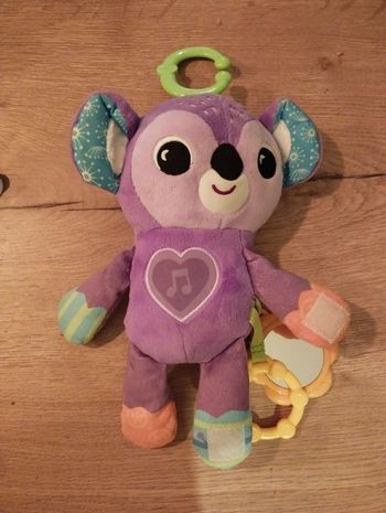 Koala doudou musical violet