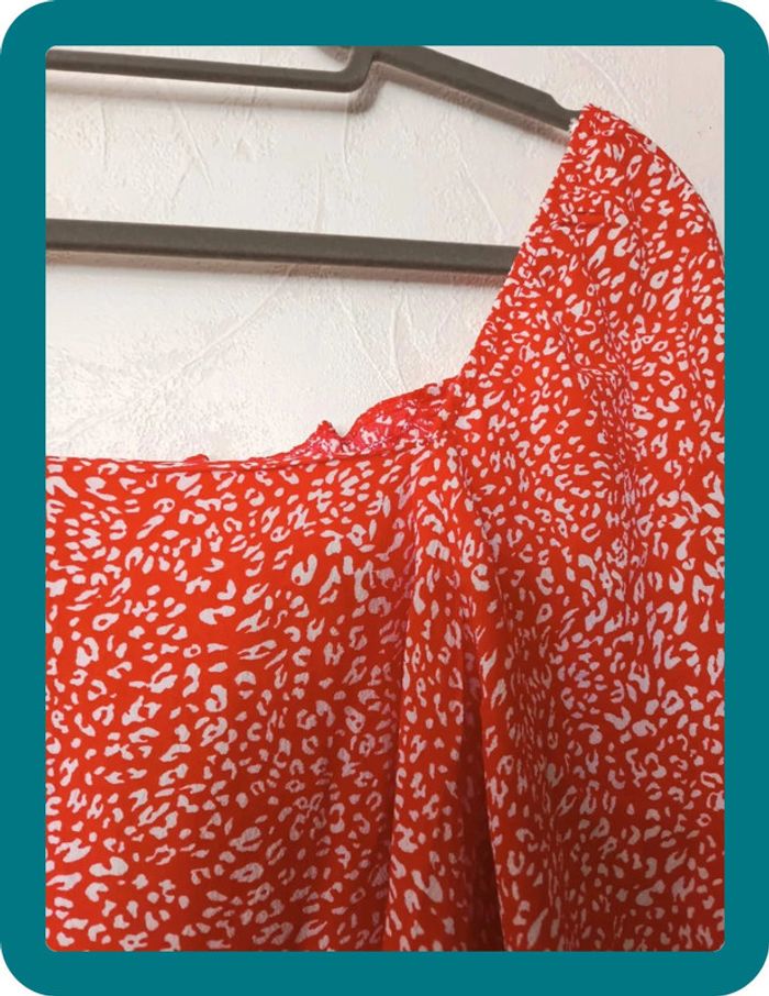 Haut blouse ample orangé - photo numéro 2