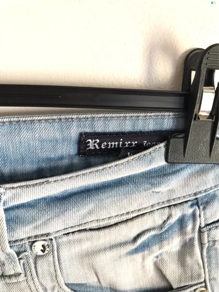 Short Remixx Jeans taille 34 bleu clair - photo numéro 4
