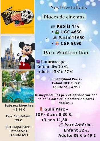 Place attraction et cinéma 