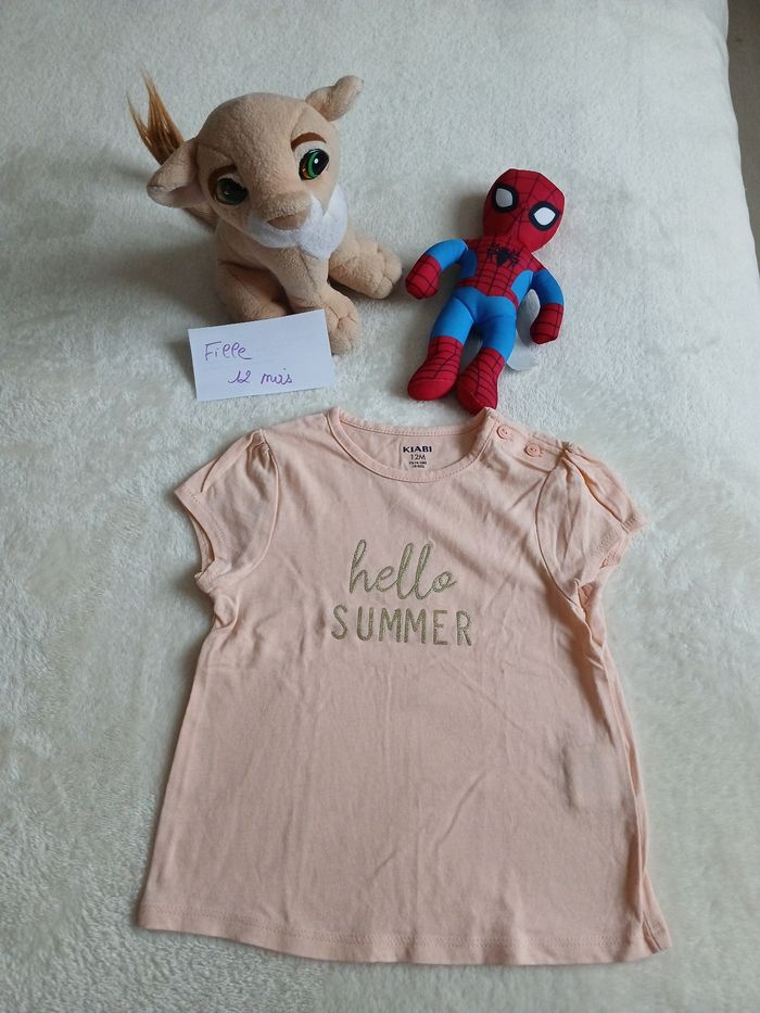 Tee shirt manches courtes kiabi 12 mois tres bon état - photo numéro 3