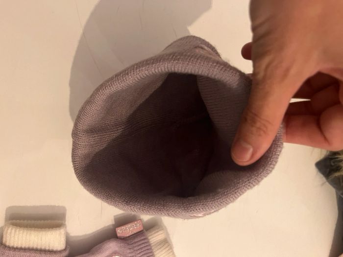 Mot bonnet et gants fille - photo numéro 3