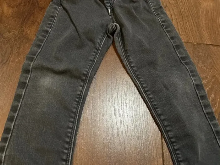 Jean garcon en coton gris  effet usé taille élastiquee absorba 3 ans - photo numéro 5
