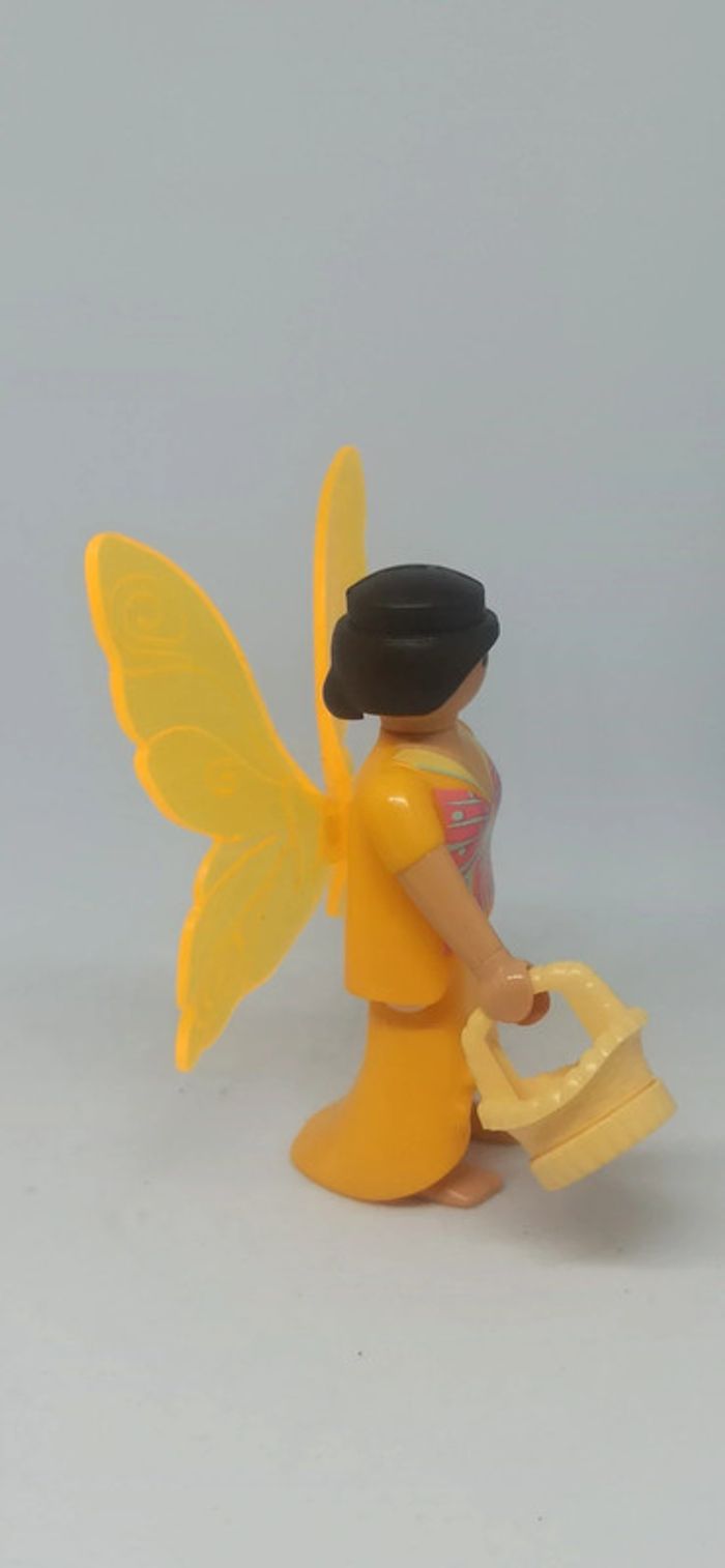 Fée ailes jaunes et panier playmobil - photo numéro 4