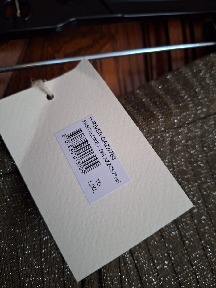 Pantalon pallazo Chantal b lurex kaki TU - photo numéro 7