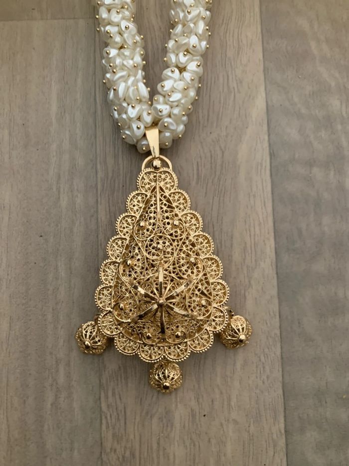Collier traditionnelle algérien SKHAB blanc - photo numéro 2